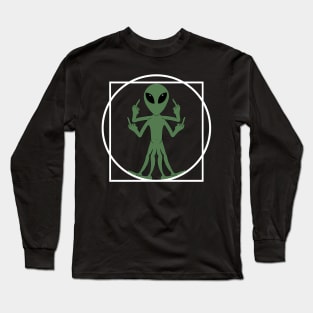 Alien show Fuck You four times Long Sleeve T-Shirt